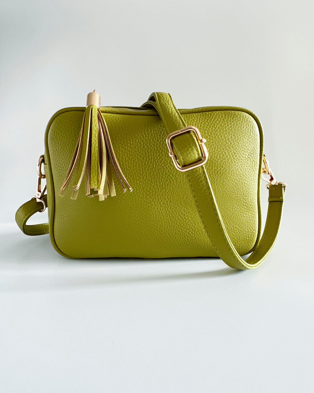Vegan Leather Single Zip Handbag