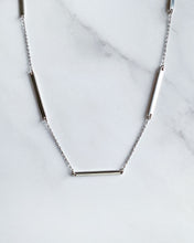 Load image into Gallery viewer, Silver Segments Long Necklace
