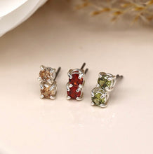 Load image into Gallery viewer, Autumn Mix 3 Pair Pack Crystal Set Studs

