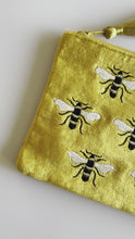 Load and play video in Gallery viewer, Mustard Velvet Bee Pouch
