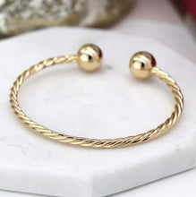 Load image into Gallery viewer, Gold Plated Torque Bangle
