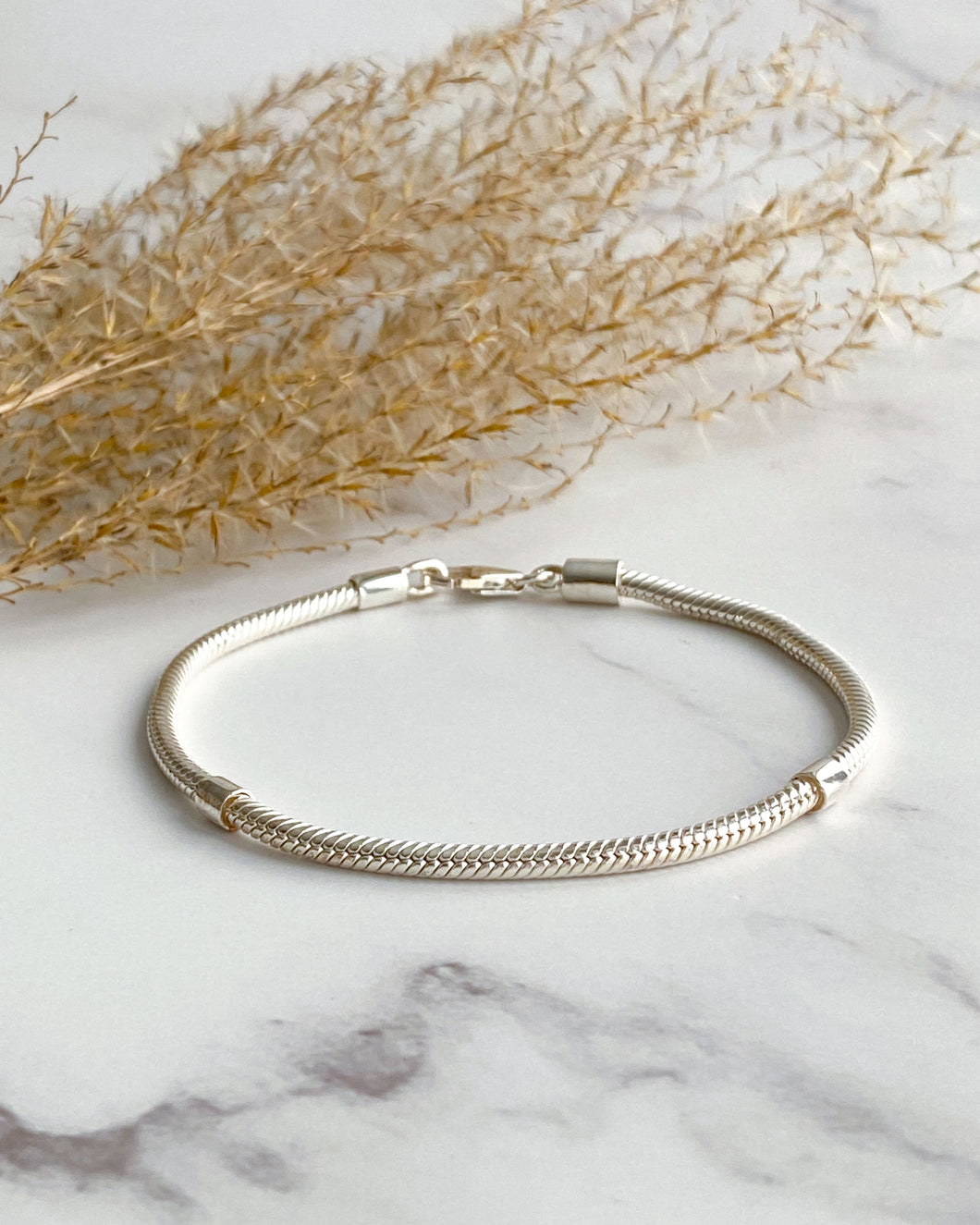 Classic Silver Bracelet for Charms