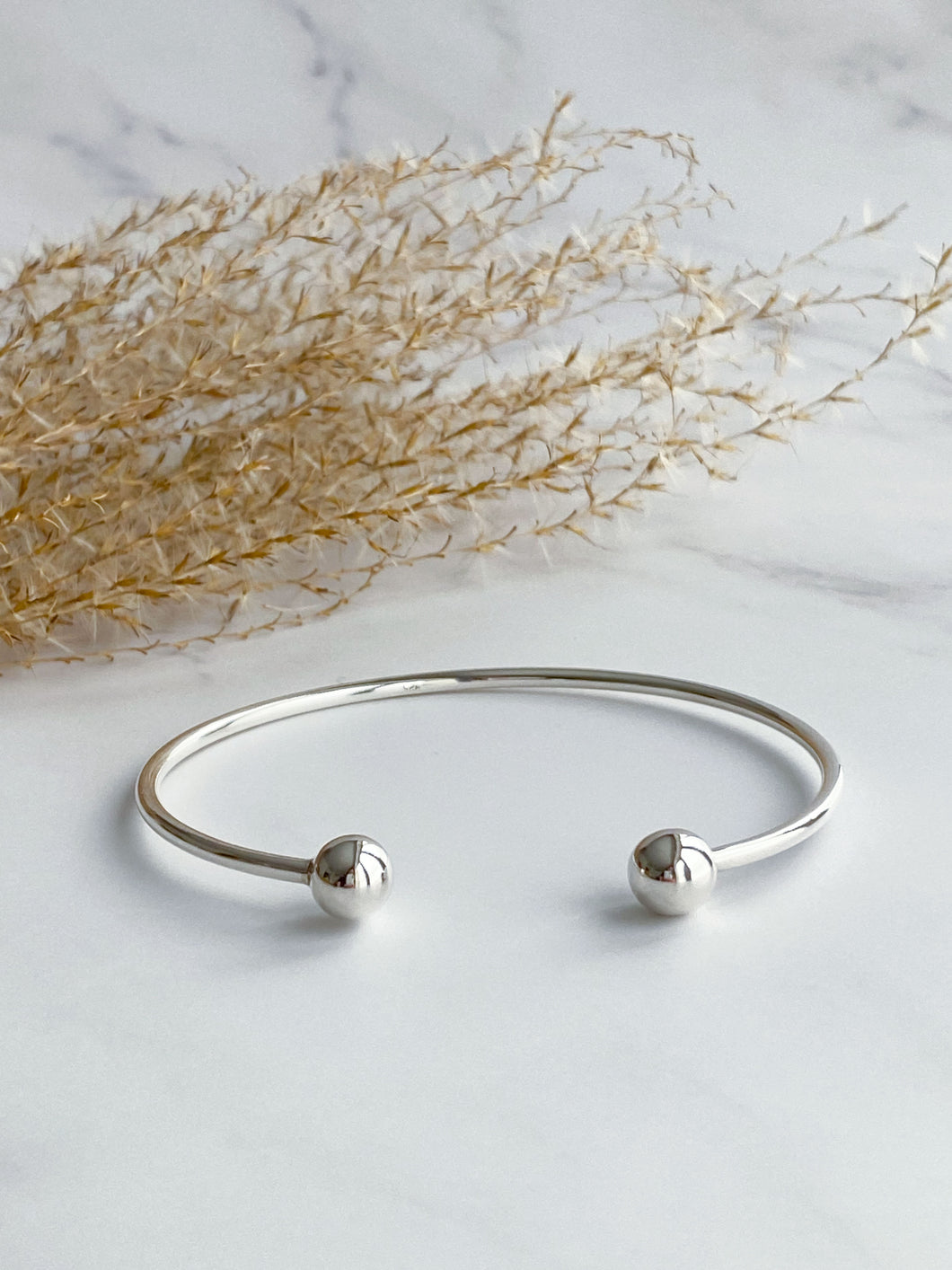 Silver Bangle for Charms