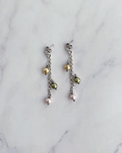 Load image into Gallery viewer, Three Pearl Drop Earrings
