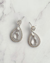 Load image into Gallery viewer, Sterling Silver and Swarovski Crystal Drop Earrings
